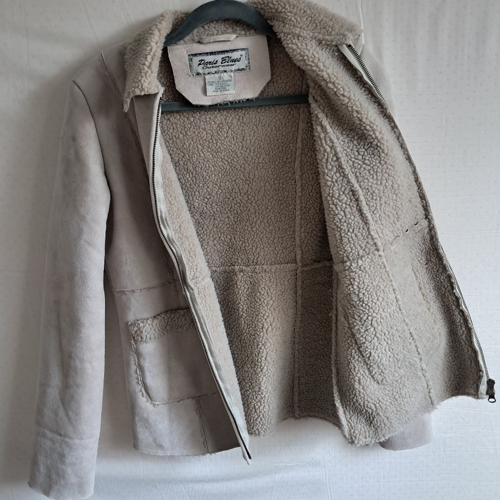 Women's Beige Shearling Jacket